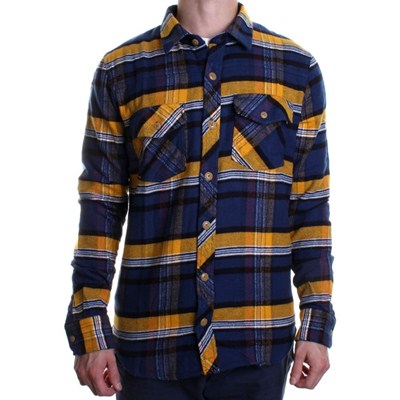 Dermot Vintage Navy L/S Shirt