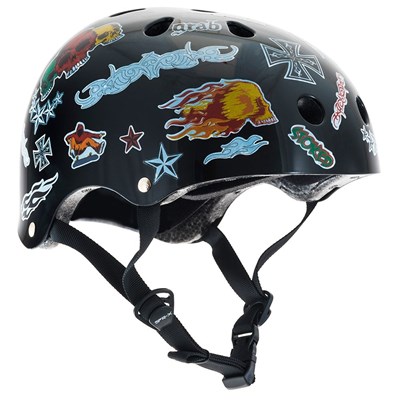 Essentials Black Sticker Helmet