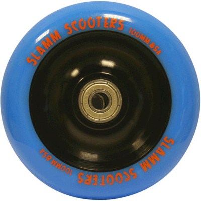 Metal Core Scooter Wheel and Bearings - Blue