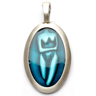Nude Light Blue Pendant