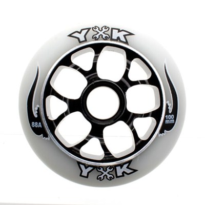 Mechanic White Aluminium Hub Scooter Wheel