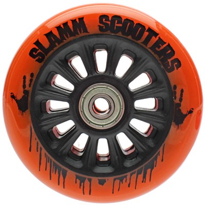 Nylon Core 100mm Scooter Wheel and Bearings - Orange