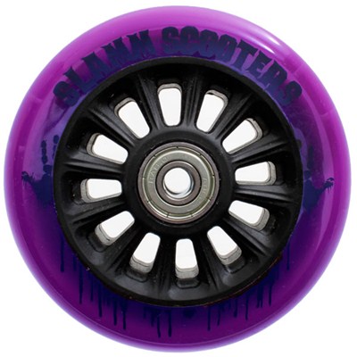 Nylon Core 100mm Scooter Wheel and Bearings - Purple