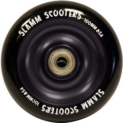 Anodised Metal Core Scooter Wheel and Bearings - Black