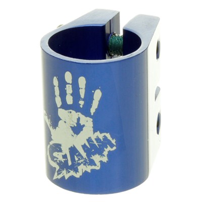 Oversized Double Collar Clamp - Anodised Blue