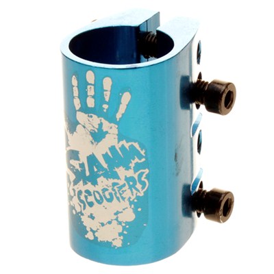 Quad Collar Clamp - Anodised Blue