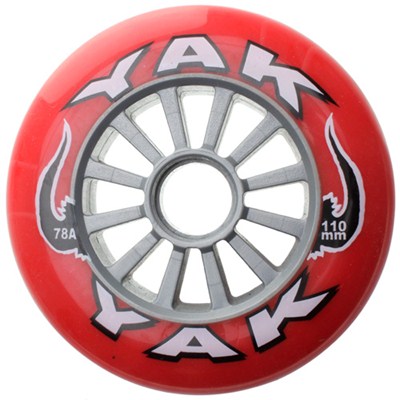 Ultra High Rebound Red/Silver 110mm/78a Scooter Wheels