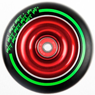 Black Max Red Aluminium Hub Scooter Wheel with Bearing