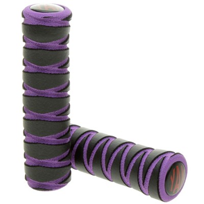 Black/Purple Zig Zag Replacement Scooter Handlebar Grips