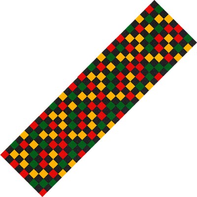 Checkered Rasta Skateboard Griptape