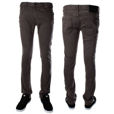 Skinny Fit Denim Overdyed Black Jeans