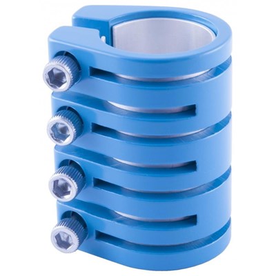 Quad Collar Scooter Snake Clamp - Blue  (inc Shim)