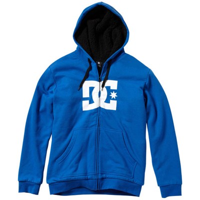 Star Shearling Zip Hoody - Olympian Blue