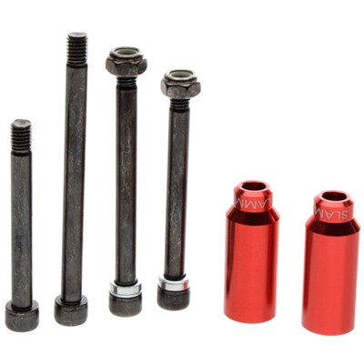 Scooter Cylinders Stunt Pegs inc. Axle - Red