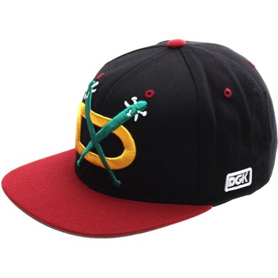 Night Hawks Snapback Cap - Black/Cardinal