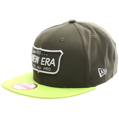 Ask Any Pro Snapback Cap - Olive/Cyber Green