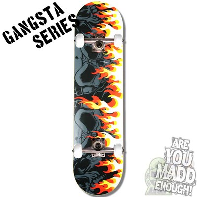 Gangsta Series On Fire Complete Skateboard