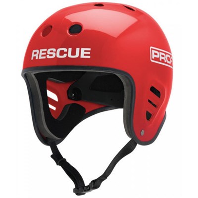 Classic Full Cut Water Rescue Helmet - Gloss Red