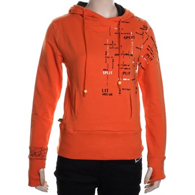 Top Level Girls Pullover Hoody - Orange