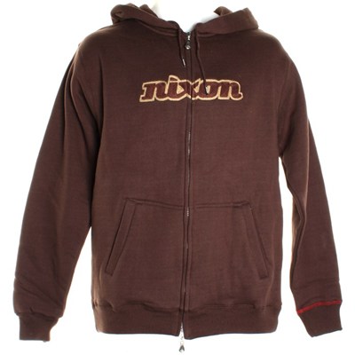 Word Zip Hoody - Brown