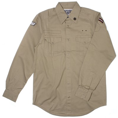 Bainbridge Slim L/S Shirt - Khaki