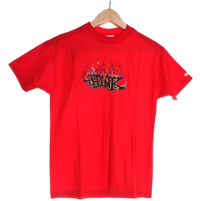 Flame Logo Youths S/S T-Shirt - Red