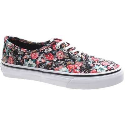 Authentic (Multi Floral) Black/True White Kids Shoe WWXDL4