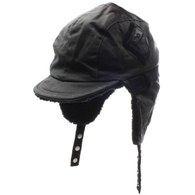 Artik Bomber Peaked Earflap Beanie - Charcoal