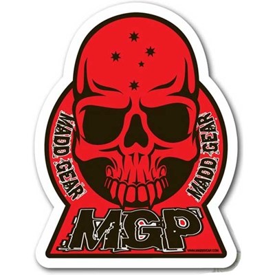 Red MGP Skull Sticker