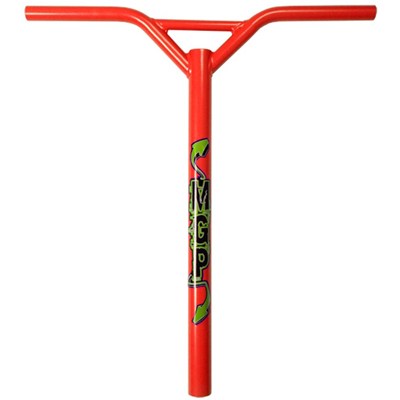 MGP Bat Wings Straight Scooter Handlebars - Red with Logo