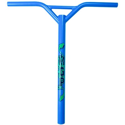 MGP Bat Wings Straight Scooter Handlebars - Blue with Logo