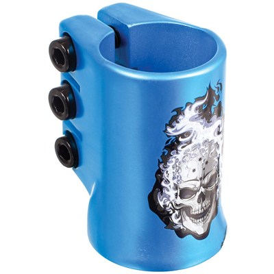 HotHead Oversized Triple Collar Scooter Clamp - Blue