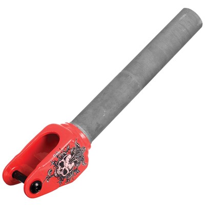 MGP HeadAche Threaded Scooter Forks - Red