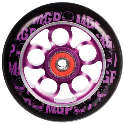 MGP Aero Skull 100mm Scooter Wheel inc Bearings - Purple