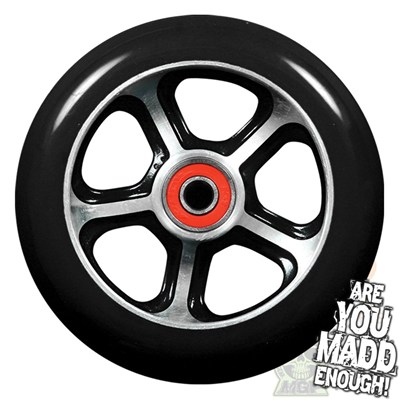DDAM CFA 110mm Scooter Wheel Including Bearings - Black/Black