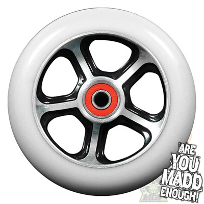 DDAM CFA 110mm Scooter Wheel Including Bearings - Black/White