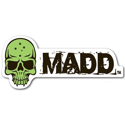 MGP Green Skull Madd Sticker