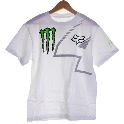 Monster Ricky Carmichael RC4 Youths S/S T-Shirt - White