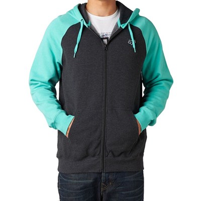 Sekwel Zip Front Hoody - Heather Black