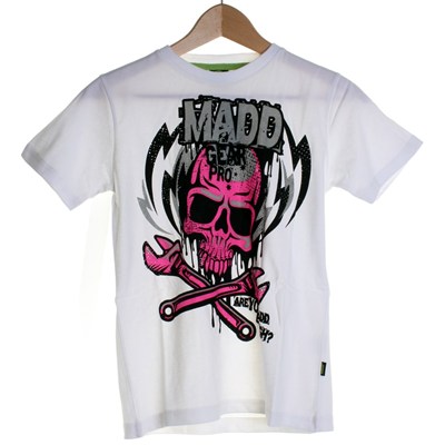 Lightning Bolt S/S Kids T-Shirt - White