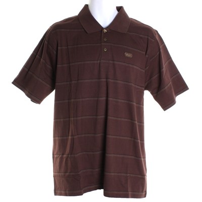 Motted S/S Polo Shirt - Brown