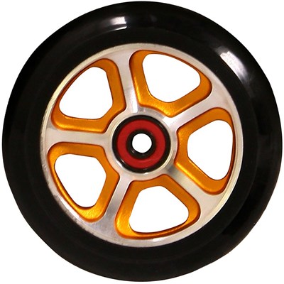CF Filth 110mm Scooter Wheels Including Bearings - Gold/Black