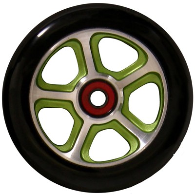 CF Filth 110mm Scooter Wheels Including Bearings - Green/Black