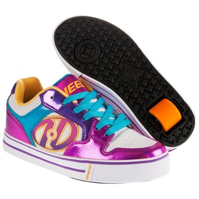 Motion Plus White/Fuschia/Multi Heely Shoe