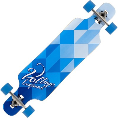 VOLLB401 Complete Drop Through Longboard - Blue
