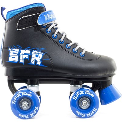 Vision II Black/Blue Kids Quad Roller Skates