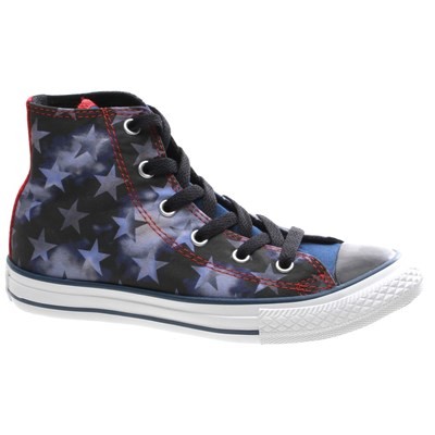 All Star Hi Bars and Stars Midnight Hour Kids Shoe 647630C All Star Hi Bars and Stars Midnight Hour Kids Shoe 647630C
