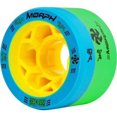 Morph 59mm 93A/97A Blue/Green Roller Derby Skate Wheels
