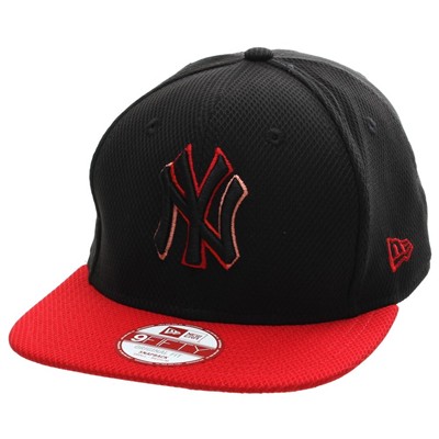 Logo Fade Original Fit Snapback Cap - NY Yankees Black/Scarlet