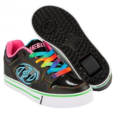 Motion Plus Black/Hot Pink/Rainbow Heely Shoe Motion Plus Black/Hot Pink/Rainbow Heely Shoe